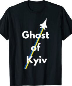 Stop War The Ghost of Kyiv Ukraine Flag T-Shirt