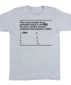 This is the complete list of basketball team Tee Shirt