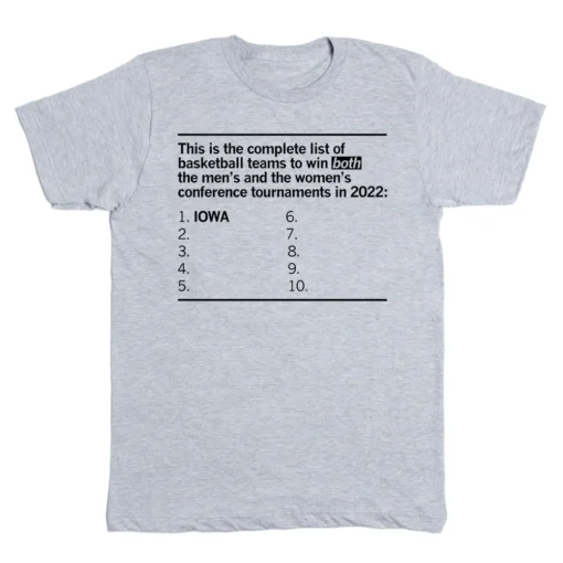 This is the complete list of basketball team Tee Shirt