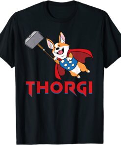 Thorgi and the Mighty Muttnir Corgi Norse God Parody Tee Shirt