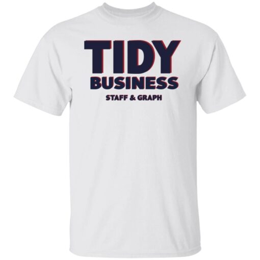 Tidy Business Staff And Graph Tee Shirt