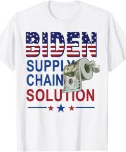 Toilet Paper Biden Supply Chain Solution Anti Liberals Tee Shirt