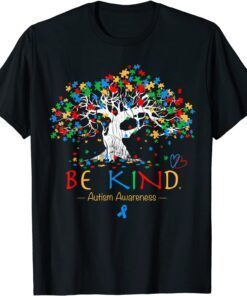 Tree Of Life Autism Awareness Month Puzzle ASD Supporter Tee Shirt