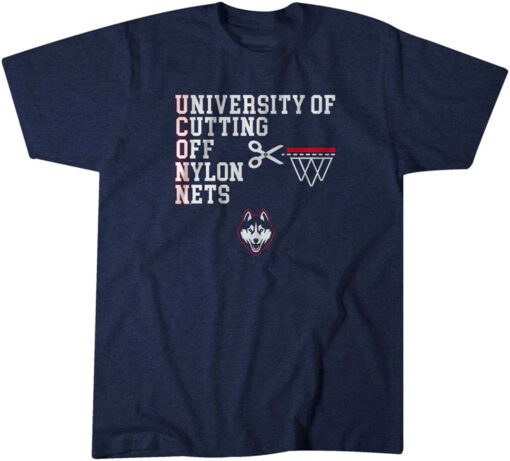 UConn University of Cutting Off Nylon Nets Tee Shirt