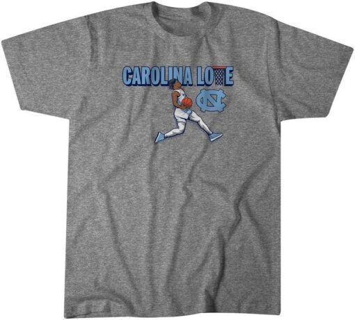 UNC Basketball: Caleb Love Carolina Love Tee Shirt