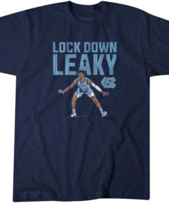 UNC Basketball Lock Down Leaky Black Tee Shirt