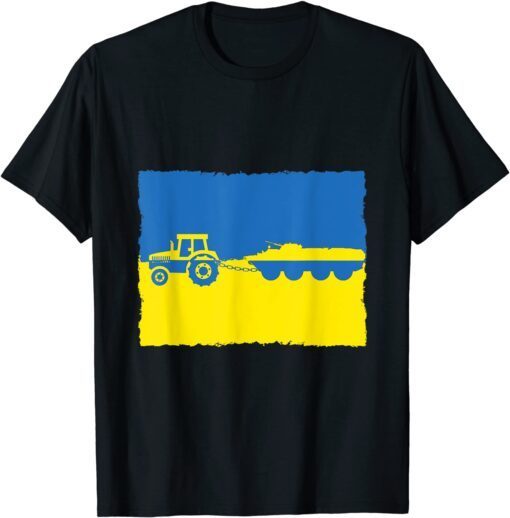 Stop Putin Ukraine Farmer Tractor Stealing A Russian Tank Meme T-Shirt