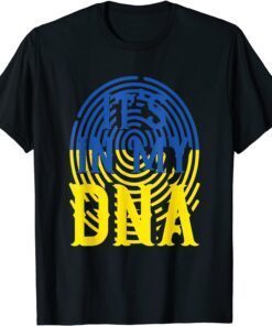 Ukraine Flag Biometrics It's In My DNA Ukraine T-Shirt