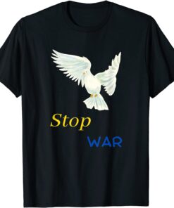 Ukraine Peace Dove Stop War Tee Shirt