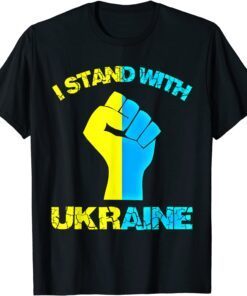 Ukraine Ukrainian Flag with Ukraine Support T-Shirt