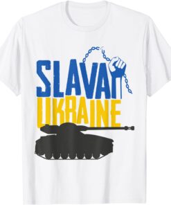 Ukrainian Flag Stop War Slavai In Ukraine Peace Ukraine Shirt