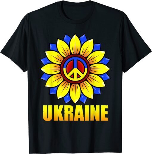 Ukrainian Flag Sunflower Women Girl Ukraine FreeUkraine Shirt