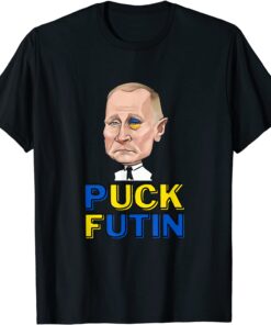 Stop Russian Ukrane biden Puck Futin Stand With Ukraine T-Shirt