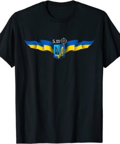 Vintage 5.11 Ukraine Flag President Zelensky Support Ukraine Peace Ukraine T-Shirt