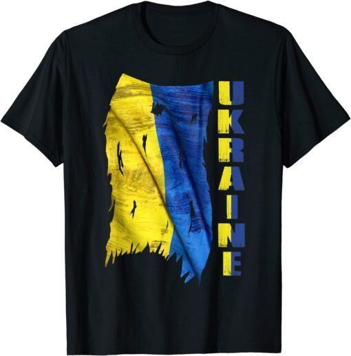 Vintage Ukraine Ukrainian Flag Pride, Supporting Ukraine Love Ukraine T-Shirt