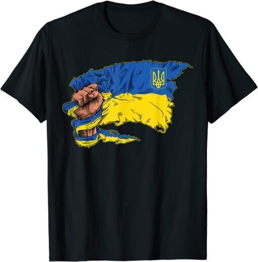 Vintage Ukraine Ukrainian Flag Pride Ukraine Flag Symbol Love Ukraine Shirt