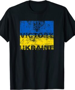 Vintage Victory for Ukraine Flag Symbol Peace Ukraine Shirt