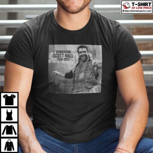 WWE Remembers Scott Hall 1958-2022 Tee Shirt