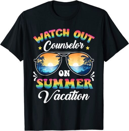 Watch Out Counselor On Summer Vacation Sunglasses T-Shirt