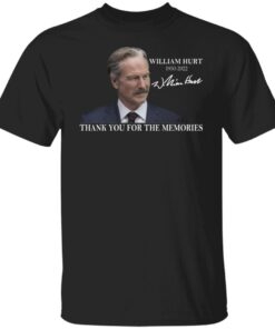 William Hurt 1950-2022 Thank You For The Memories Tee Shirt