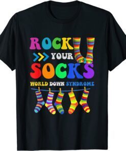 World Down Syndrome Day Awareness Rock Your Socks Tee Shirt