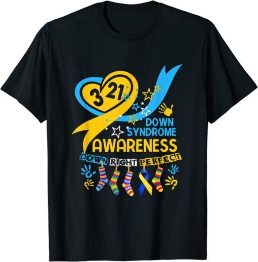 World Down Syndrome Day Awareness Socks 21 March Tee Shirt