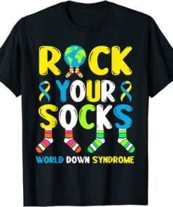 World Down Syndrome Day Rock Your Socks Awareness Tee Shirt
