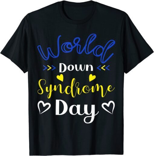 World Down Syndrome Ukraine Peace Socks Love Tee Shirt