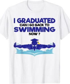 2022 Grad Graduate Swim Students Swimmer Senior Graduation Tee Shirt