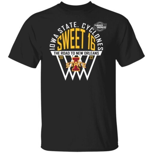 2022 Iowa State Cyclones Sweet 16 Tee Shirt