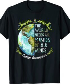 All Kinds Of Minds Autistic Support Amazon Autism Awareness Tee Shirt