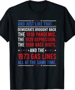 And Just Like That Democrats Brought Back The 1918 Pandemic Tee Shirt