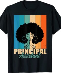 Assistant Principal Afro Job Title School Worker Vintage Tee shirt