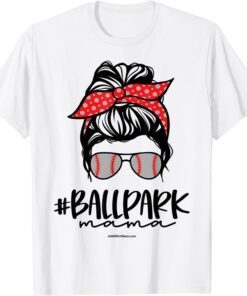 Ball Park Mama. Baseball Softball Mother's Day Mom Tee Shirt