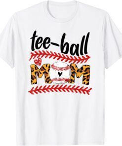 Baseball Mom Leopard Teeball Mom Mother's Day 2022 Tee Shirt
