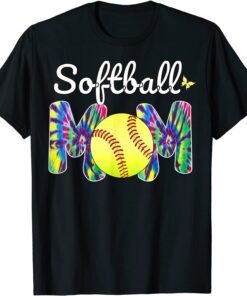 Baseball Mom Love Tie Dye Softball Mom Mothers Day 2022 Tee Shirt