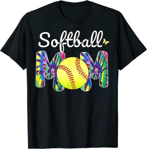 Baseball Mom Love Tie Dye Softball Mom Mothers Day 2022 Tee Shirt