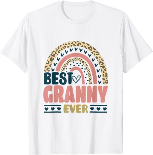 Best Granny Ever Heart Leopard Print Mothers Day 2022 Classic Shirt