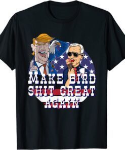 Biden Bird Poop Trump Eagle Bird Shit Biden Republican Tee Shirt