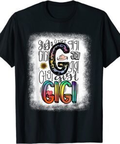 Bleach Gigi Typography Leopard Tie Dye Happy Mothers Day Tee Shirt