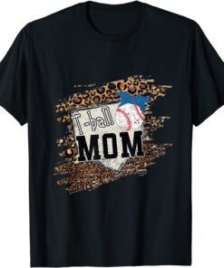 Bleached Leopard Tball Baseball Mom Tee Shirt