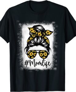 Bleached Sunflower Mom Life Mother's Day 2022 Tee Shirt