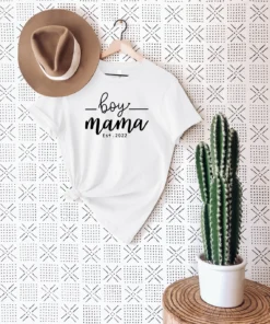 Boy Mama EST 2022 Mother Day Tee Shirt