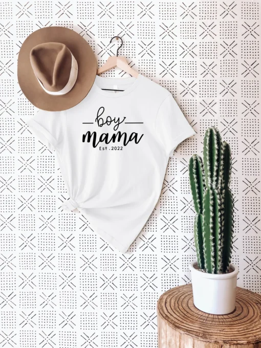 Boy Mama EST 2022 Mother Day Tee Shirt