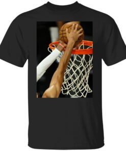 Brendan Tobin Bam Adebayo Iconic Block On Jayson Tatum Basketball Tee Shirt