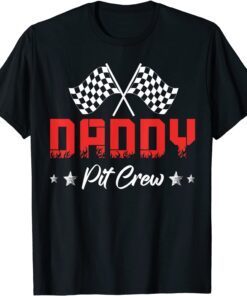 Car Racing Birthday Party Family Matching Daddy Pit Crew Tee Shirt