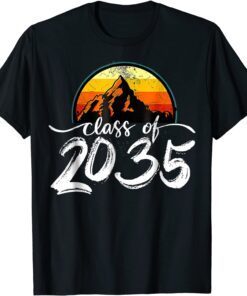 Class Of 2035 Kindergarten Pre K Grow With Me Graduation Tee T-Shirt