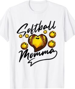 Cool Softball Momma Tee Shirt