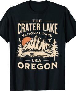 Crater Lake National Park Oregon Hike Outdoors Vintage Tee Shirt