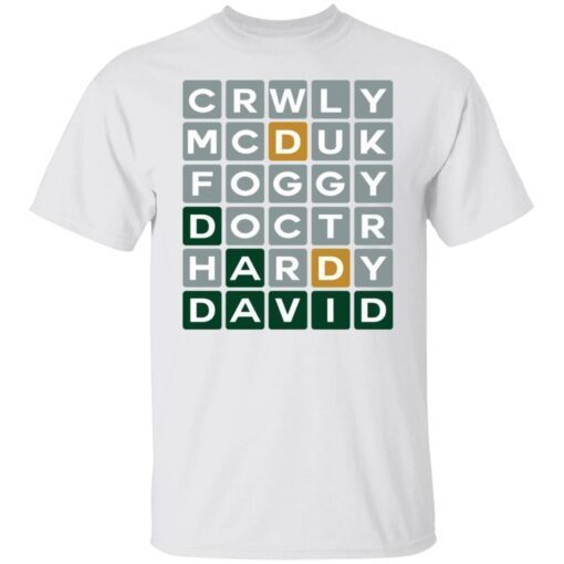 Crwly Mcduk Foggy Doctr Hardy David Tee Shirt